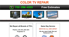 Desktop Screenshot of colortvrepair.com